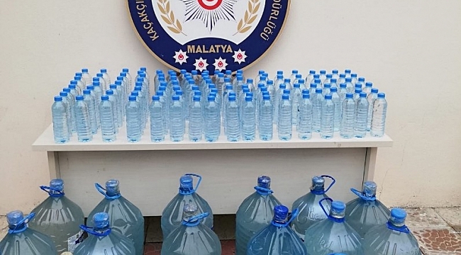Malatya Emniyeti Bin Litre Sahte İçki Ele Geçirdi