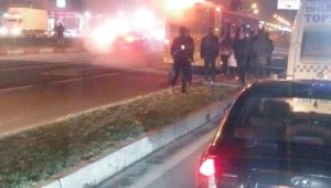 MOTAŞ'a Ait Otobüs Yandı
