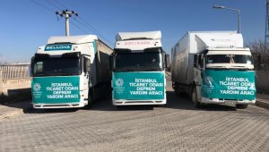  20 Tır Temel İhtiyaç Malzemesi Malatya'ya Ulaştı