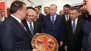 Başkan Gürkan, Cumhurbaşkanı Erdoğan'a Projelerini Anlattı