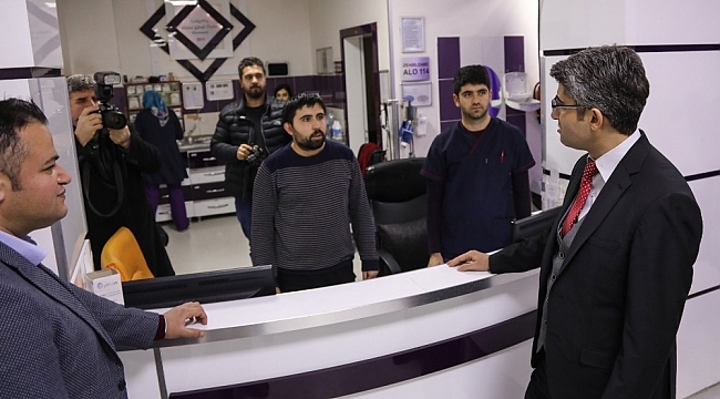 Darende Kaymakamından Hastane Denetimi