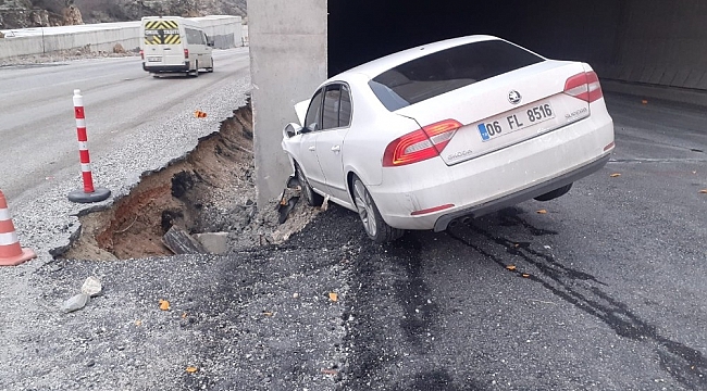 Erkenek Tünelinde Kaza: 3 Yaralı