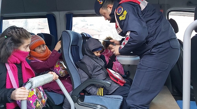 Jandarmadan Okul Servislerine Denetim
