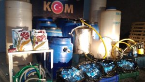 Malatya Emniyeti 3 bin 560 litre sahte içki ele geçirdi