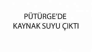 Pütürge'de Deprem Sonrası Köyde Kaynak Suyu Çıktı