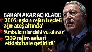 Bakan Akar, 309 Rejim Askeri Etkisiz Hale Getirildi