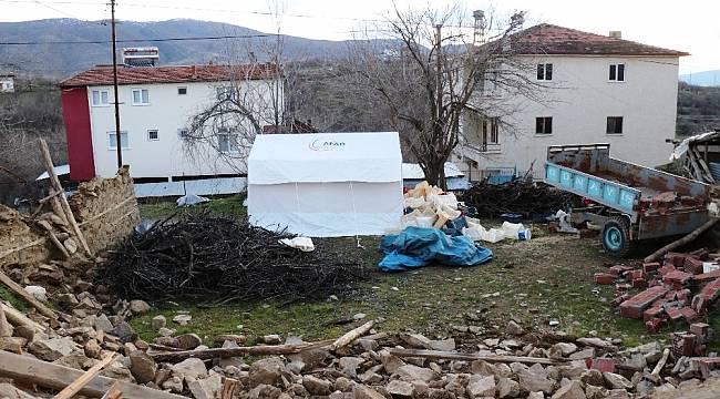 Doğanyol'un Koldere Köyünde Yıkım Büyük