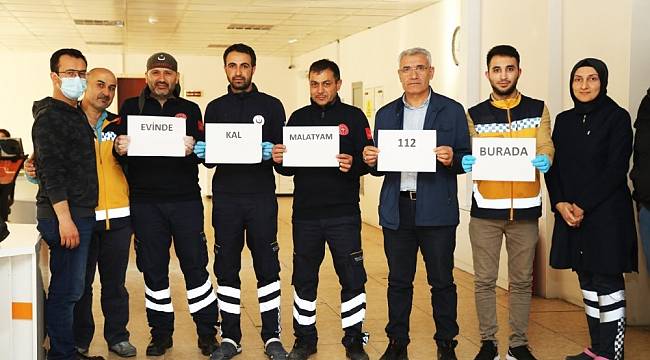 Başkan Güder'den 112 Acil Sağlık Çalışanlarına Moral Ziyareti