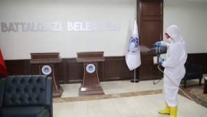 Battalgazi Belediye Binası Dezenfekte Edildi