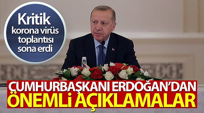 Cumhurbaşkanı Erdoğan'dan Önemli Açıklamalar