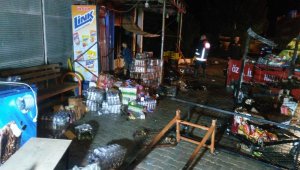 Darende'de Çıkan Yangında Dükkan Kullanılamaz Hale Geldi