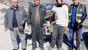 Kaçak keklik avlayan şahıs yakalandı