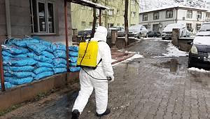 Kuluncak'ta Dezenfekte Çalışmaları Devam Ediyor