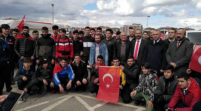 Malatya'da İdlib Şehitleri için Yürüyüş Yapıldı