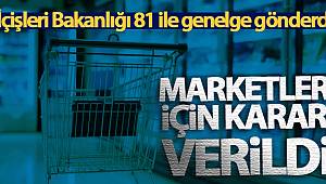 Marketler İçin Karar Verildi