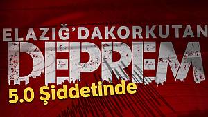 Sivrice'de 5.0 Büyüklüğünde Deprem