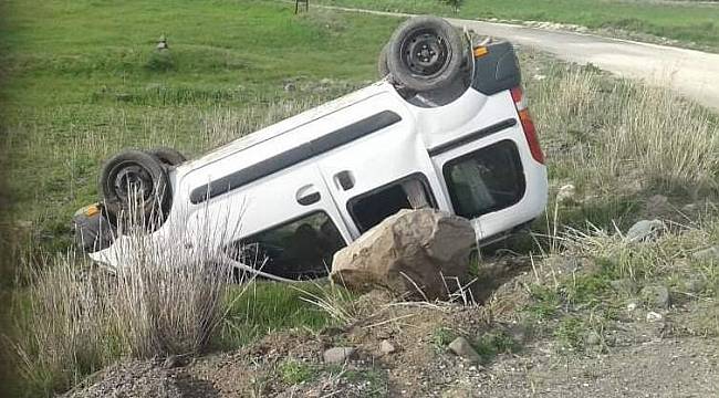 Arguvan'da Otomobil Takla Attı: 1 Yaralı