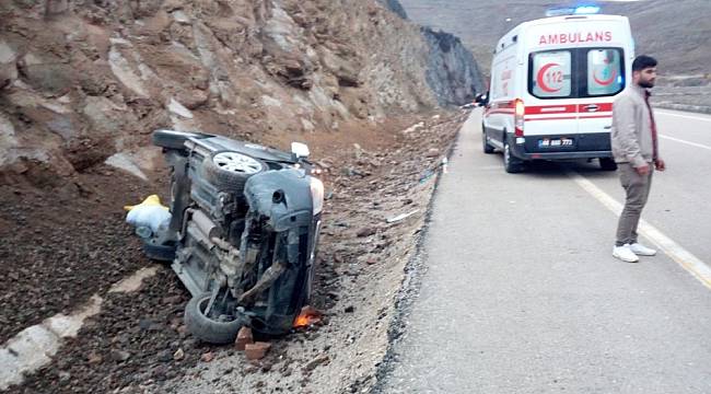 Aşırı Yağış Kazaya Neden Oldu: 4 Yaralı