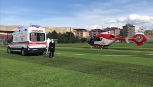Hava Ambulansıyla Hastaneye Yetiştirildi