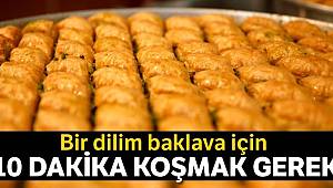 1 Dilim Baklava için 10 Dakika Koşmanız Gerek