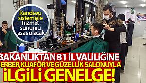 Berber ve Güzellik Salonu Genelgesi