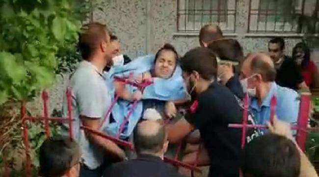 Küçük Kız Saplanan Demirle Hastaneye Kaldırıldı