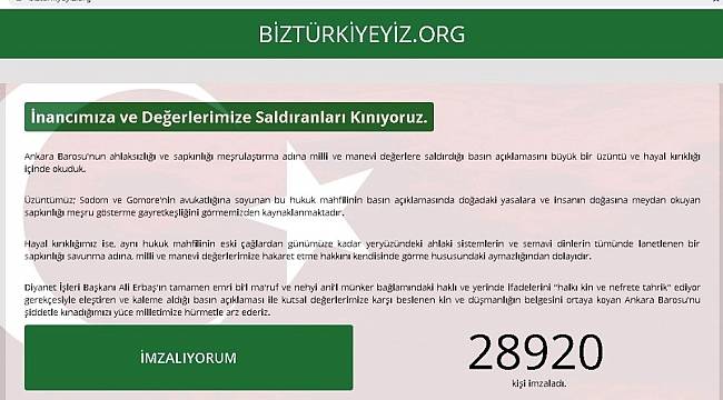 STK'lardan imza kampanyası
