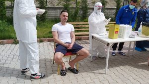 YMS'de futbolculara ve kulüp çalışanlarına korona virüs testi yapıldı
