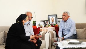 Başkan Güder; Şehit ailelerimizi sıklıkla ziyaret ediyoruz