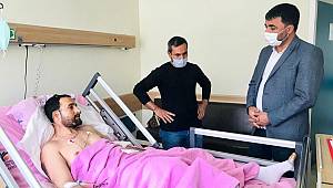 Başkan Samanlı, Tren Kazasında Yaralananları Ziyaret Etti