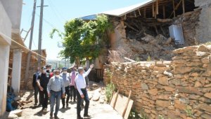 Vali Aydın Baruş ve Yetkililer Pütürge'de İncelemede Bulundu