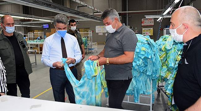 Vali Baruş; Malatya'da İki İşletme 3 Milyon 250 Bin Adet Maske Üretti