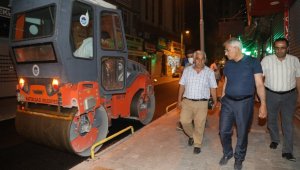 Battalgazi belediyesi sokakları asfaltlamaya devam ediyor