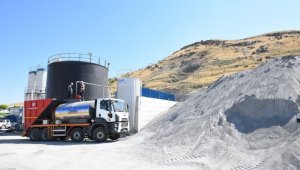 Battalgazi'de Soğuk Asfalt Üretim Tesisi Kuruldu