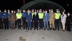 Emniyet Genel Müdürü Aktaş, Trafik kontrol noktasını ziyaret etti
