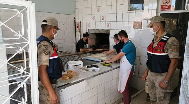 Jandarma Ekiplerinden Covid-19 Denetimi
