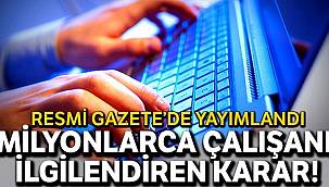 Kamu kuruluşlarında esnek çalışma yöntemleri Resmi Gazetede