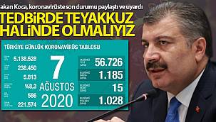 Sağlık Bakanı Koca, koronavirüste son durumu açıkladı!