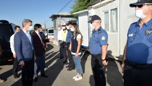 Vali Baruş'tan yol kontrol noktalarına ziyaret