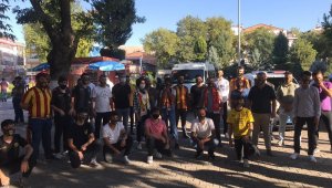 YMS'ye Destek olmak için maske dağıttılar