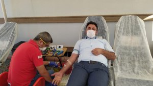 Başkan Cengiz'den kan bağışına destek