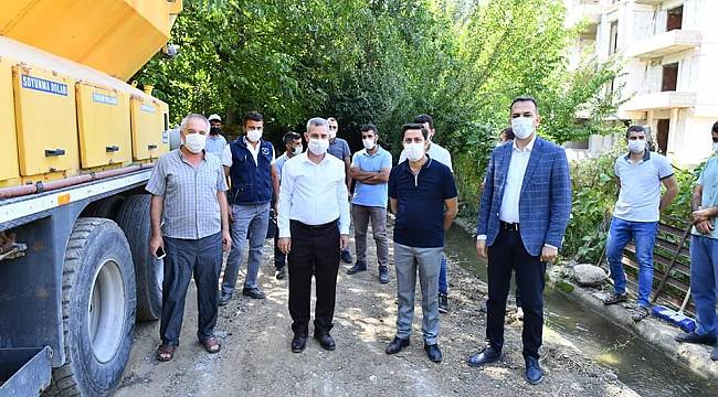 Çınar, yol yenileme hizmetlerini inceledi