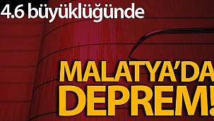 Malatya'da 4,6 Şiddetinde Deprem
