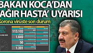 24 saatte korona virüsten 56 kişi hayatını kaybetti