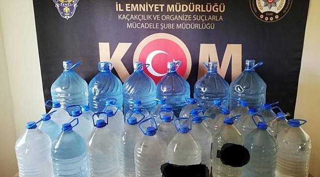 269 litre sahte içki ele geçirildi