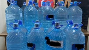 447 litre sahte içki ele geçirildi