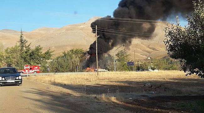 Bahçe yangını korkuttu