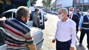 Çınar, işyerlerinde incelemelerde bulundu