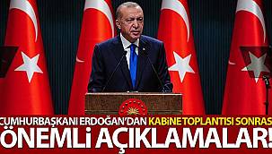 Cumhurbaşkanı Erdoğan'dan Önemli Açıklamalar