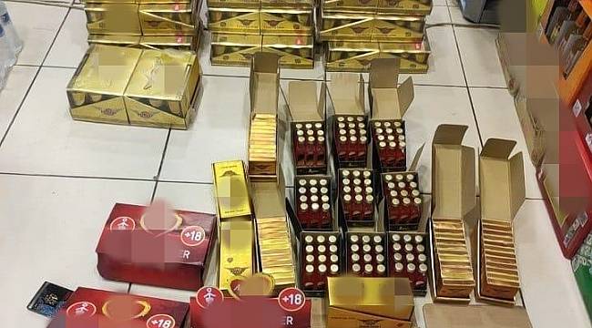 Kara listede bulunan çikolata ve içecekler ele geçirildi